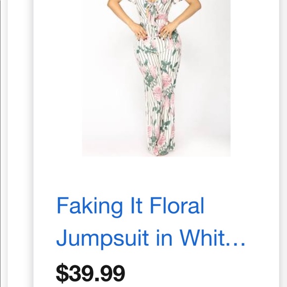 Floral Jumpsuit - Picture 2 of 3